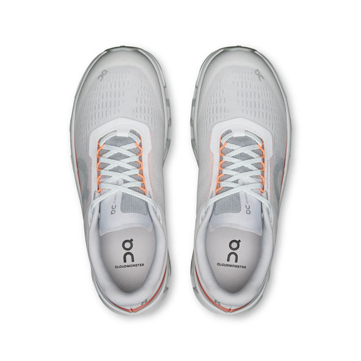On Cloudmonster 1 - White / Glacier CloudTec® cushioning system engineered for all-day wear