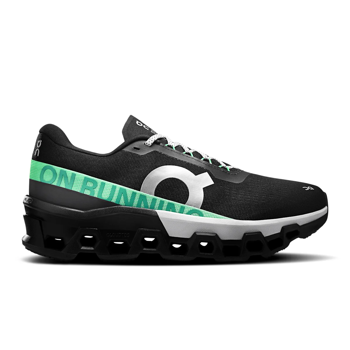 On Cloudmonster 2 - Negro / Glaciar
