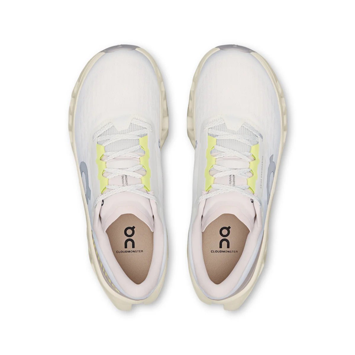 On Cloudmonster 3 - Ivory / Seedling CloudTec® cushioning system engineered for responsive runs