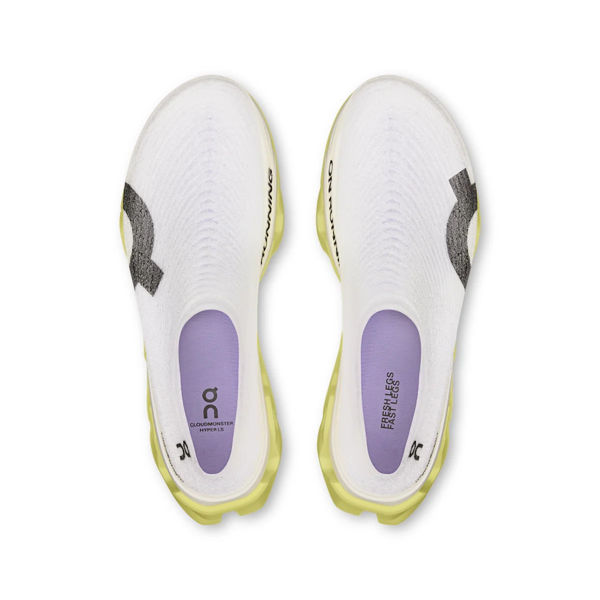 On Cloudmonster 3 - Limelight / Bloom Cabedal LightSpray™ leve e sem costuras