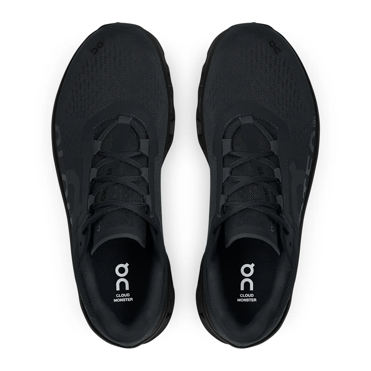 On Cloudmonster 61 - Helemaal Zwart Maximaal gedempte hardloopschoenen voor merkbare veerkracht en rebound