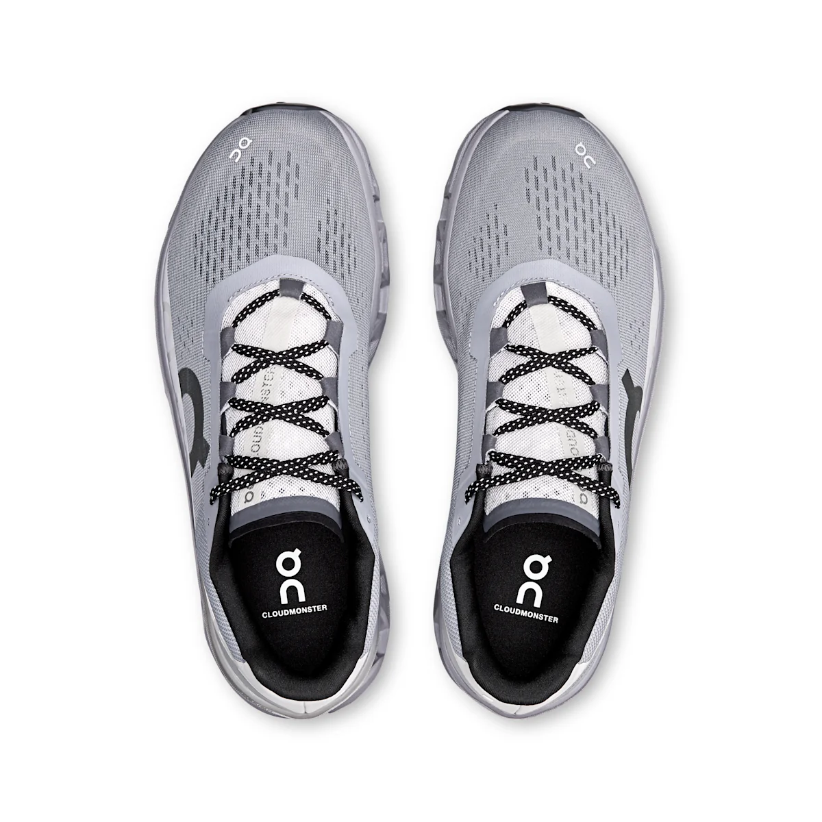On Cloudmonster 61 - Alloy / Silver Max-cushioned running shoes for noticeable spring and rebound