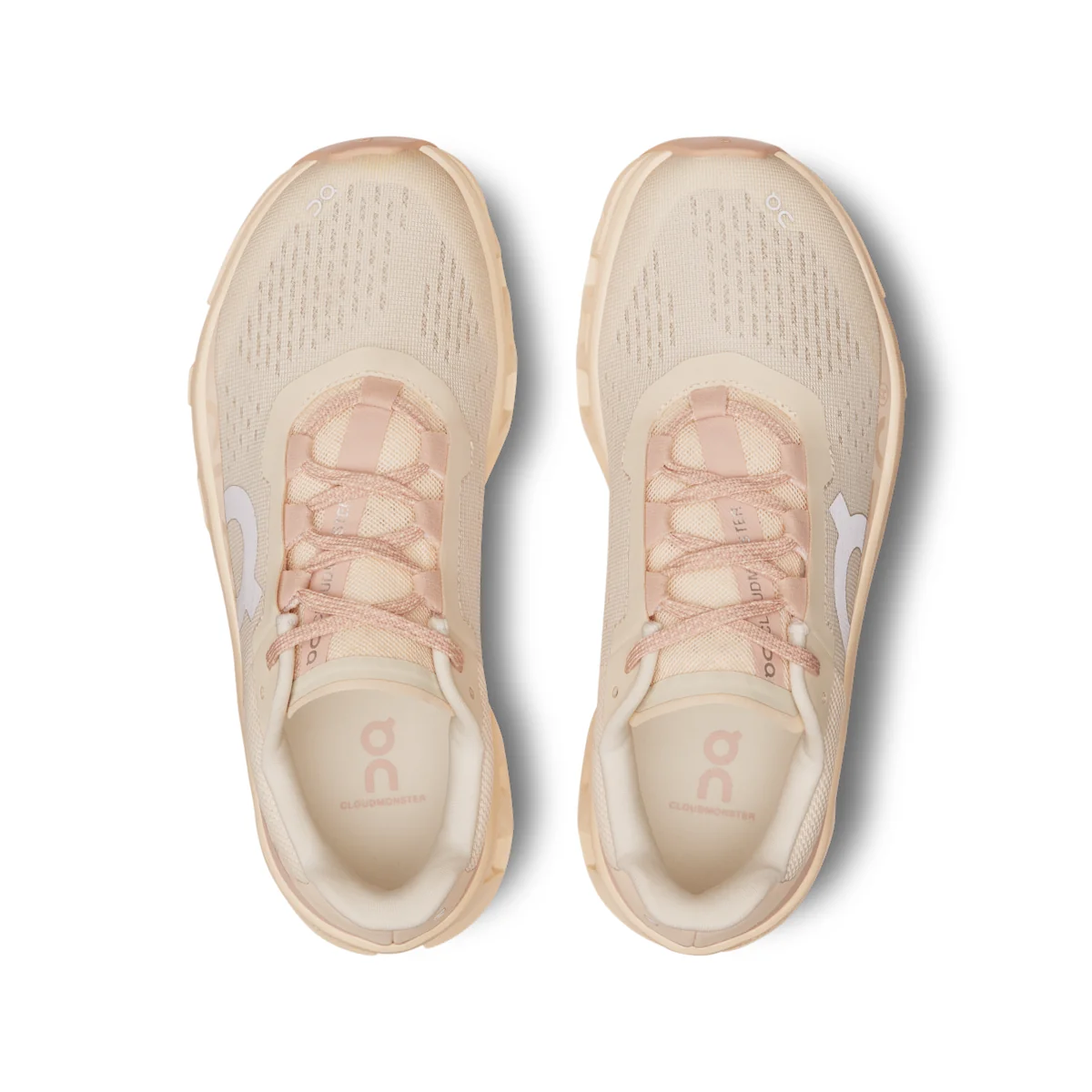 On Cloudmonster 61 - Moon / Fawn Max-cushioned running shoes for noticeable spring and rebound