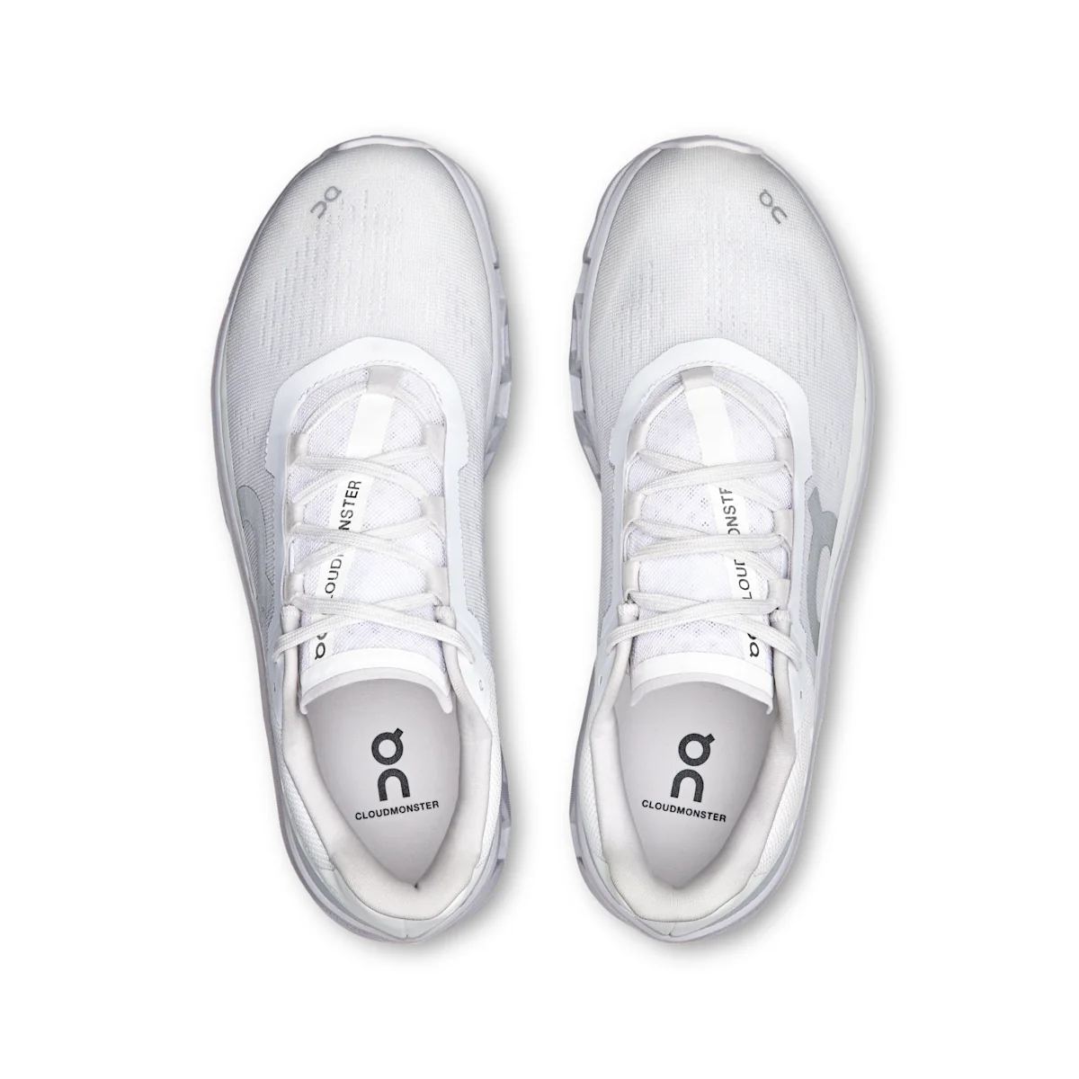 On Cloudmonster 61 - White / Glacier Max-cushioned running shoes for noticeable spring and rebound
