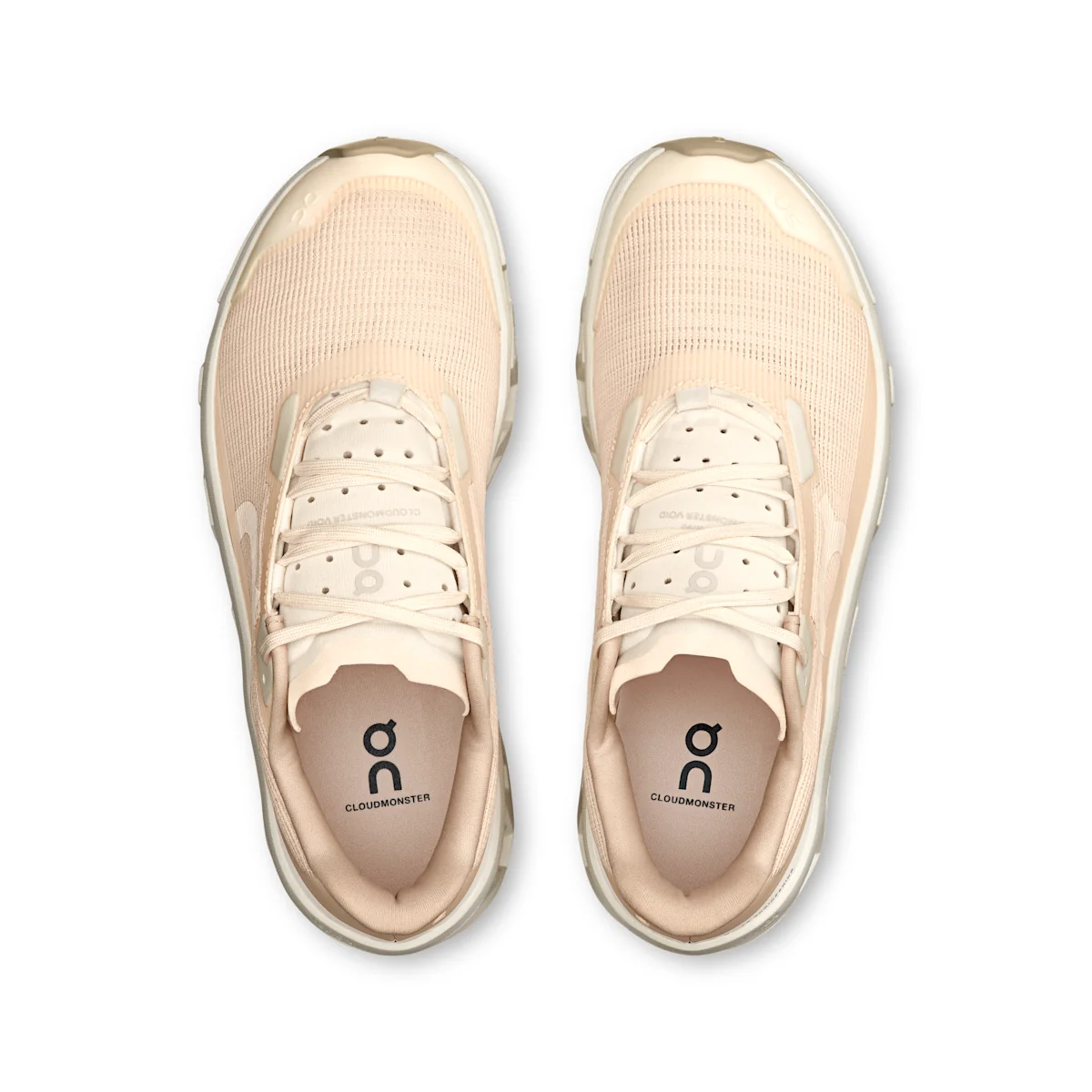 On Cloudmonster Void - Dew / Ivory Same iconic cushioning as the Cloudmonster